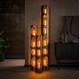 Sherrie vloerlamp Ø25 cm XL - zwart nikkel