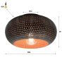 Gear plafondlamp Ø35 cm metaal punch van het woonmerk Fraaai