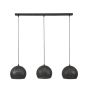 Hades hanglamp zwart/bruin 3L