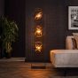Luna vloerlamp 3L - zwart