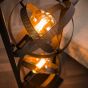 Luna vloerlamp 3L - zwart