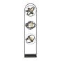 Luna vloerlamp 3L - zwart