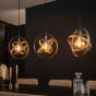 Sofia hanglamp 3L - artic zwart