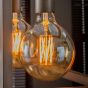 LED lamp gloeidraad bol 12,5 cm E27 amber