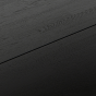 Rhonda eettafel ø129 cm eiken blacknight van het woonmerk Woood