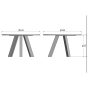 Rhonda eettafel ø129 cm eiken blacknight van het woonmerk Woood