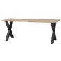 Combi-Tablo eiken 220x90 cm + Alkmaar poot