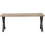 Combi-Tablo mango visgraat 200x90 cm + Alkmaar poot