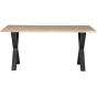 Combi-Tablo boomstam eiken 180x90 cm + Alkmaar poot