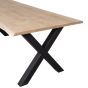 Combi-Tablo boomstam eiken 180x90 cm + Alkmaar poot