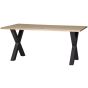 Combi-Tablo boomstam eiken 180x90 cm + Alkmaar poot