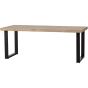 Combi-Tablo mango visgraat 180x90 cm + U-poot