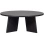 Fries salontafel eiken ø90 cm - zwart