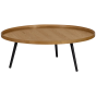 Mesa bijzettafel xxl hout 36xø100 cm - naturel