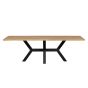 Combi-tablo - xl tafelblad eiken - 240x100 cm - zeeland poot - naturel van het woonmerk Woood