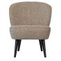 Sara fauteuil - geweven stof - naturel melange van het woonmerk Woood