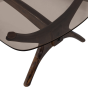 Flash salontafel mangohout/glas - walnoot