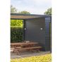 Delta picknick tuinbank 220x35 cm aluminium - terra