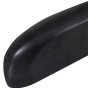 Rock wandplank 7x60x13 cm aluminium - zwart