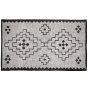 Omari vloerkleed wol/jute 160x230 cm - naturel/zwart