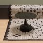 Omari vloerkleed wol/jute 160x230 cm - naturel/zwart