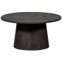Maan salontafel mdf 40xø80 cm - donkerbruin
