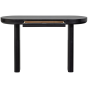 Mael bureau/sidetable fineer - zwart