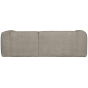 Bean chaise longue rechts grove melange - travertin