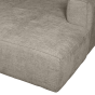 Bean chaise longue rechts grove melange - travertin