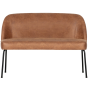 Vogue eetbank leer - cognac
