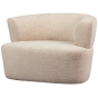 Boris fauteuil bouclé - warm zand