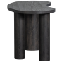 Maan organisch sidetable/bureau MDF - donkerbruin