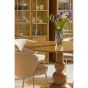 Blanco eettafel ø120 cm mangohout - honinggeel