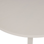 Janne uitschuifbare eettafel rond eiken - dakargrau