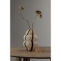 Kency vaas glas met streep - naturel/zwart