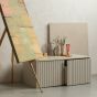 New gravure kistbank grenen dust