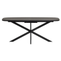 Arros eettafel uitschuifbaar 180-220x90 cm mdf - zwart