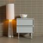 Tours ladekast/nachtkastje 2 lades melamine/mdf
