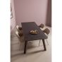 Tablo eettafel afgerond 200x90 cm - mystic brown
