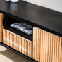 Haki tv-meubel 140cm naturel/zwart van het woonmerk Vurna