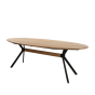 Nori eettafel 240x100x76 cm naturel/zwart van het woonmerk Light&Living