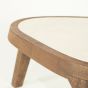 Fred salontafel organisch klein - naturel/marmer