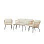 Cem loungeset - naturel - rattan