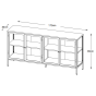 Ragnar dressoir - 170 cm - zwart
