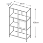 Sigurd metalen boekenkast - 1 deur - 135 cm - zwart