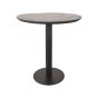Restauranttafel Ø70x74 cm - sloppy edge - zwart