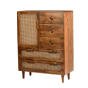 Anna opberkast - 87 cm - naturel met webbing