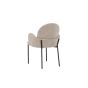 Pavel eetkamerstoel - linnenlook - beige
