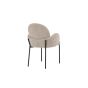 Pavel eetkamerstoel - linnenlook - beige