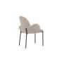 Pavel eetkamerstoel - linnenlook - beige